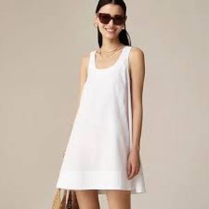 J. Crew Scoopneck shift dress in cotton poplin